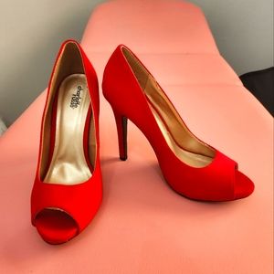 Charletto Russe Red Stiletto Size 10